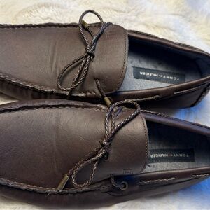 Tommy Hilfiger Dark Brown Leather Loafers